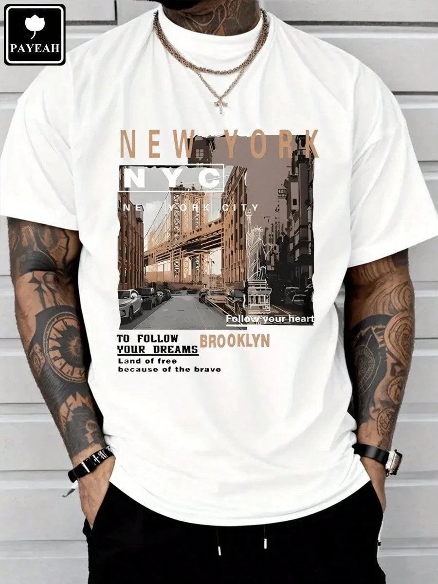 High Street Fashion New York - Men's Casual Cotton Streetwear, New York