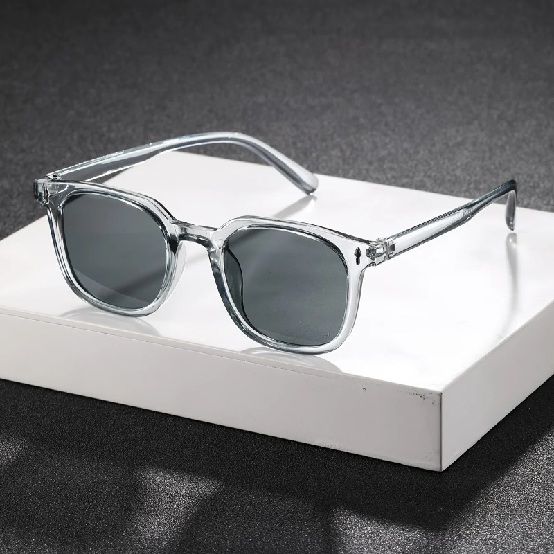 Street Fashion Glasses - 1PC Fashion Square Transparent Grey Cool