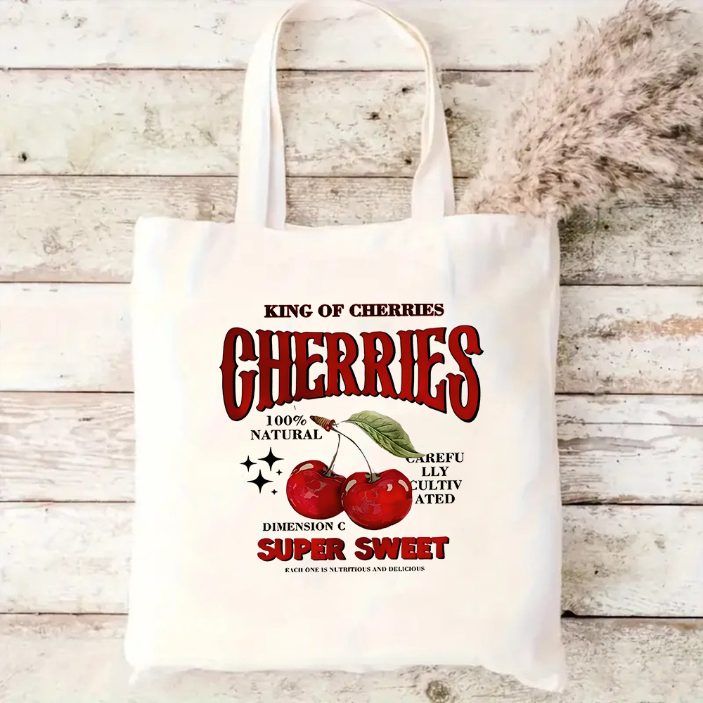 Tote Bag Canvas Print - King Of Cherries Canvas Tote Bag