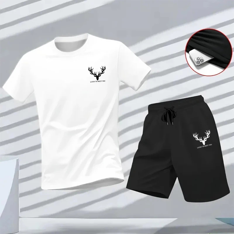 Street Fashion Art - Male Daily Sports Training Short Sleeve