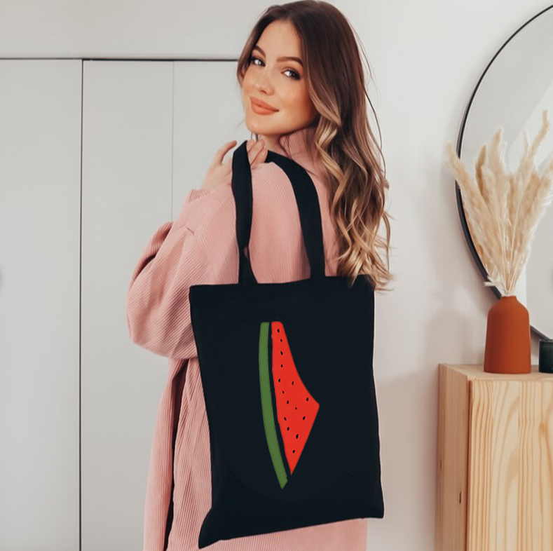 Tote Bag Canvas Print - This Is Not A Watermelon Pattern