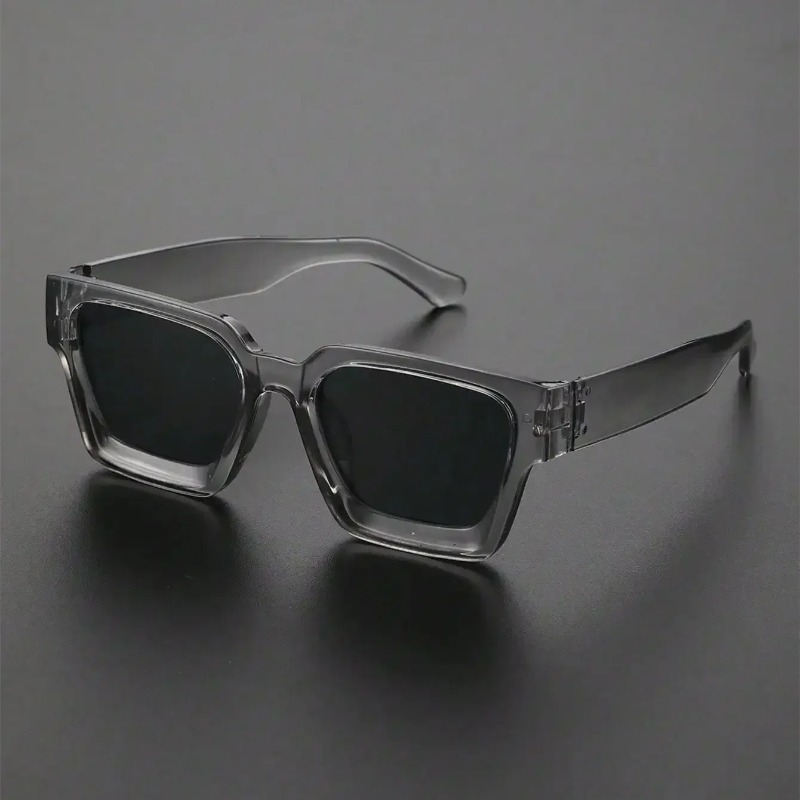 Street Fashion Glasses - Unisex Plastic Fashion Square Frame Sunglasses