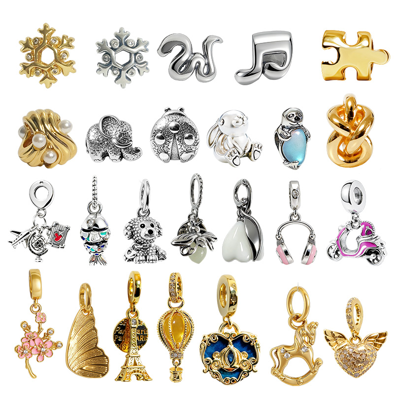 Street Fashion In Paris - Original Charm Beads,Paris Eiffel Tower Lab-Grown