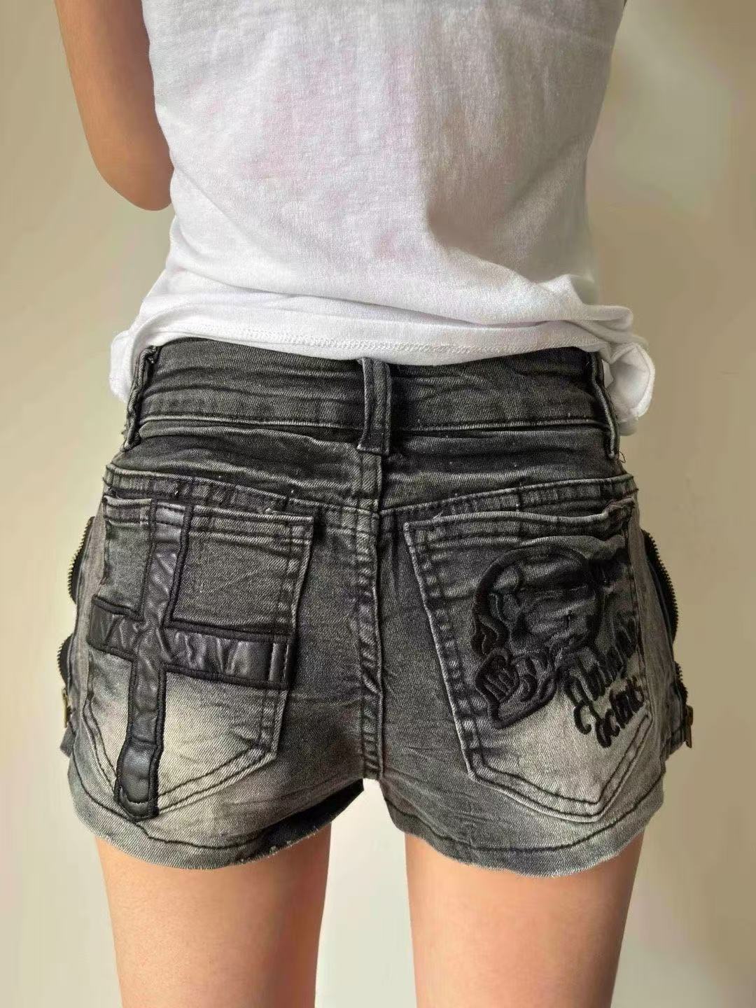 Street Fashion Denim - Summer Women's American Retro Workwear Denim