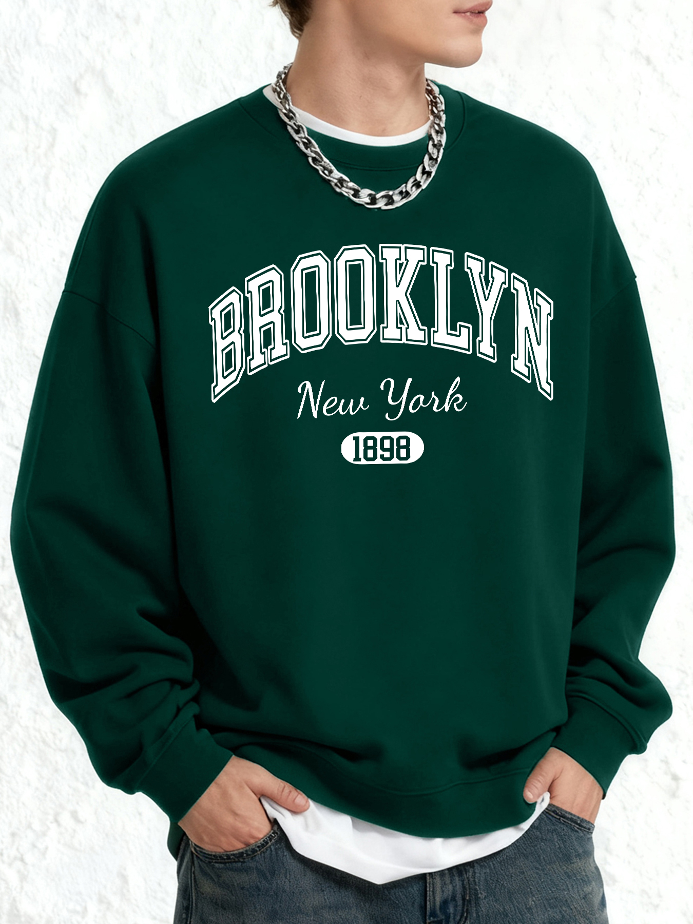 High Street Fashion New York - Brooklyn New York Print Men Retro