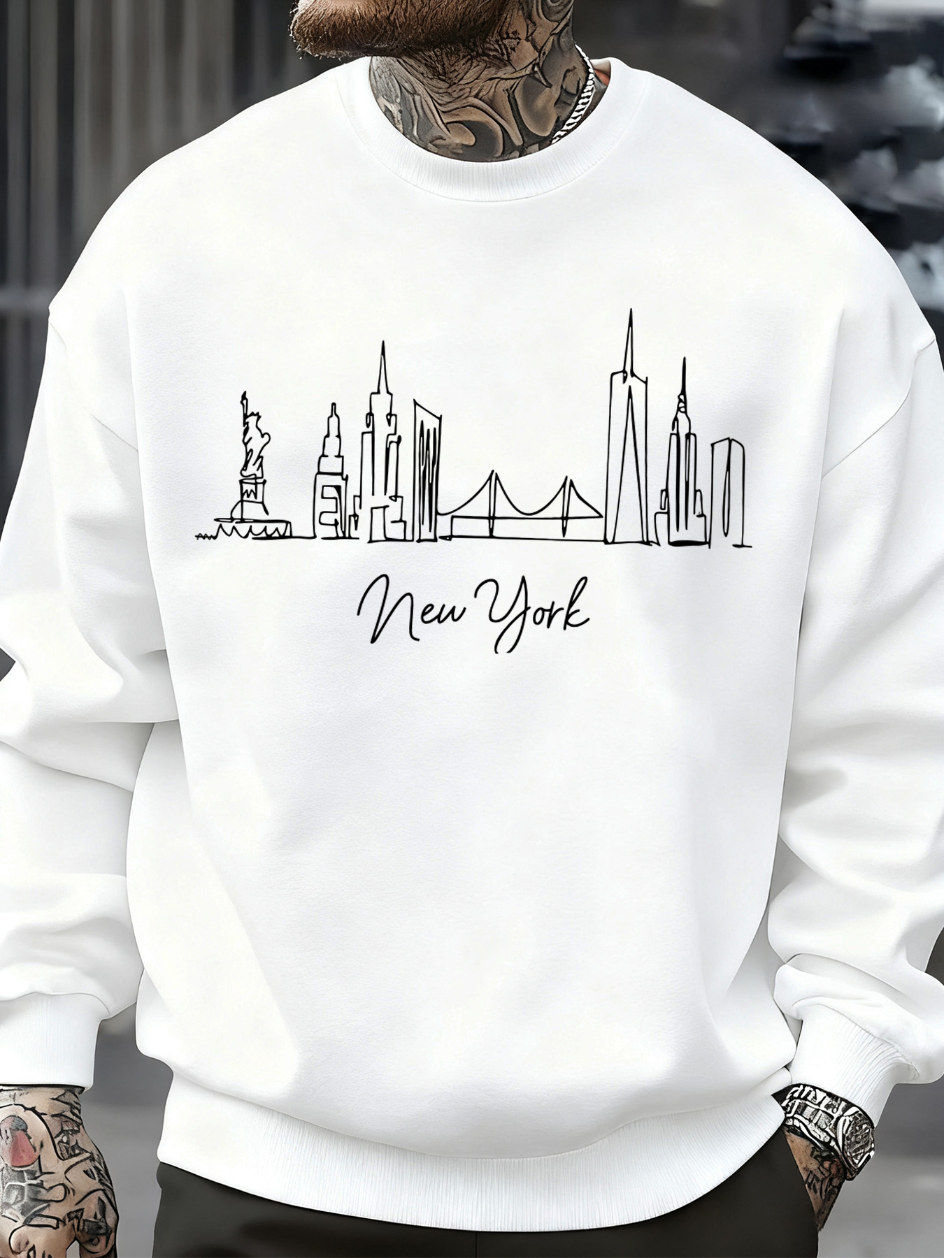 High Street Fashion New York - New York City Line Prints Men'S