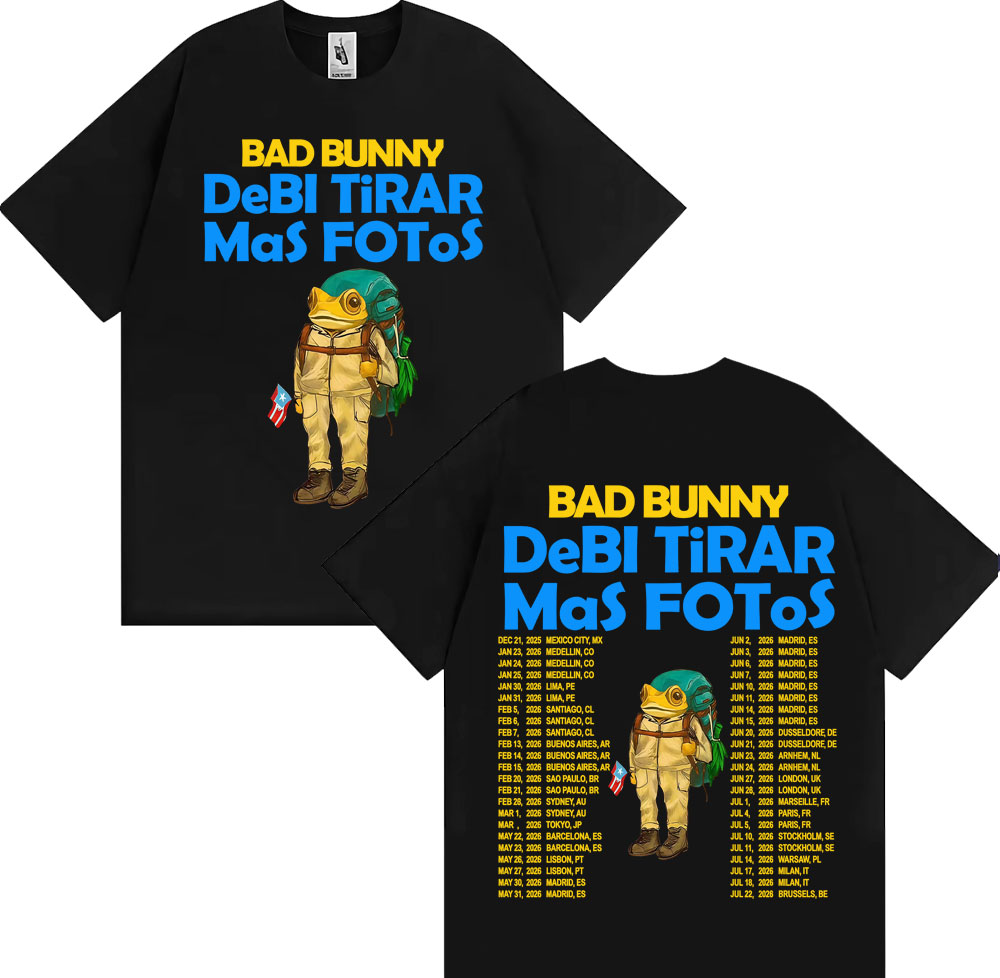 Foto Street Fashion - Rap Singer Bad Bunny Debi Tirar