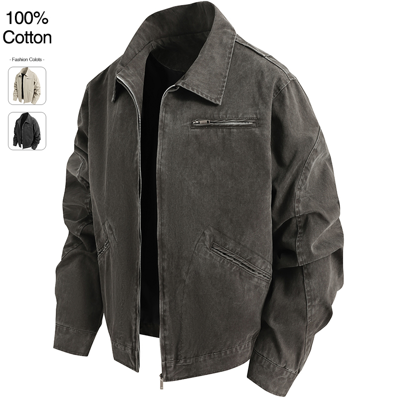 Street Fashion Art - Oversize Loose Men's Denim Jacket Autumn