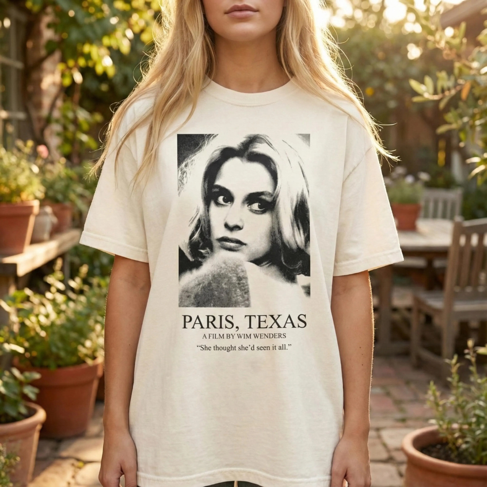 Street Fashion In Paris - Paris, Texas T-shirt, Vim Wenders Classic