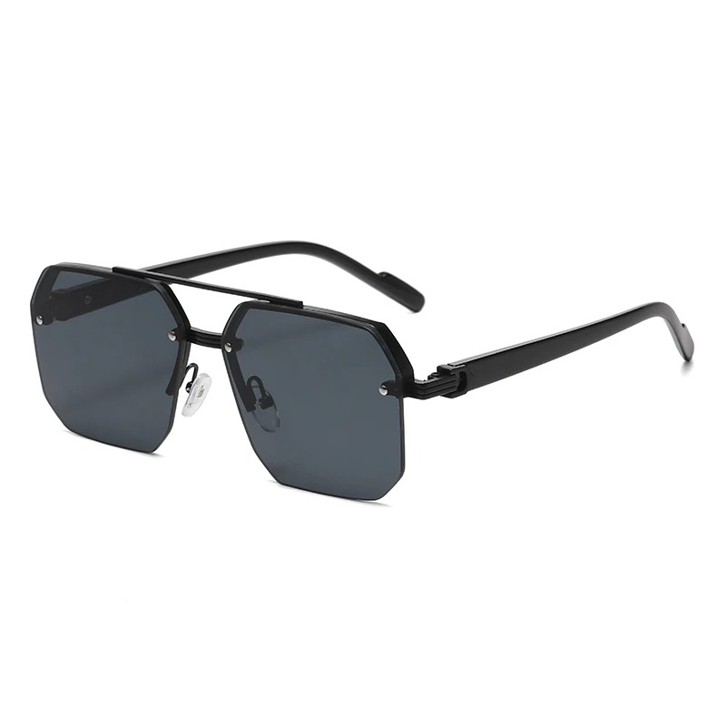 Men's Metal Sunglasses Square  - مراجعة Street Fashion Glasses وسعره