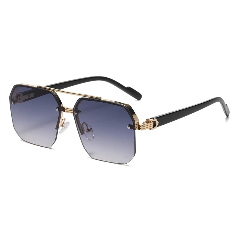 Men's Metal Sunglasses Square  - مراجعة Street Fashion Glasses وسعره