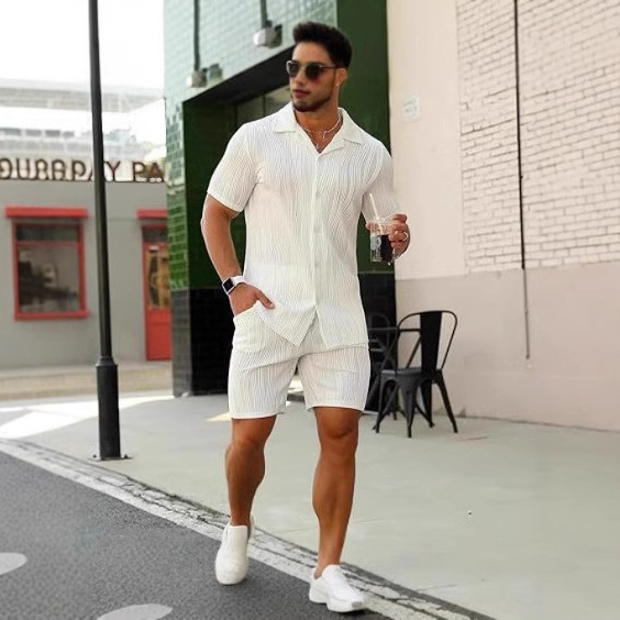 Men's 2 Piece Outfits Short Sl - مراجعة Street Fashion China وسعره