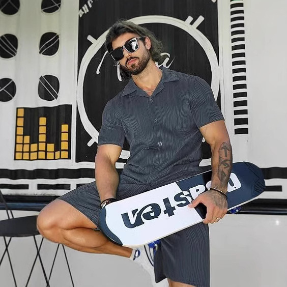 Men's 2 Piece Outfits Short Sl - مراجعة Street Fashion China وسعره
