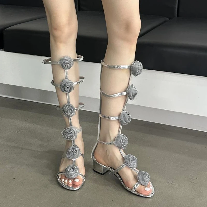 Flower Fashion Hollow Boots Sa - مراجعة Street Fashion Female وسعره