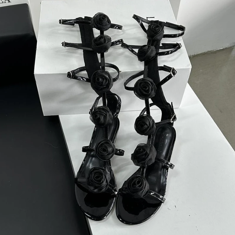 Flower Fashion Hollow Boots Sa - مراجعة Street Fashion Female وسعره