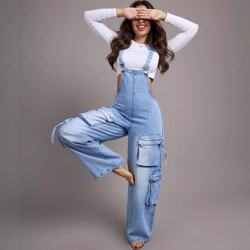 Trendy Women's Casual Straight - مراجعة Street Fashion Denim وسعره