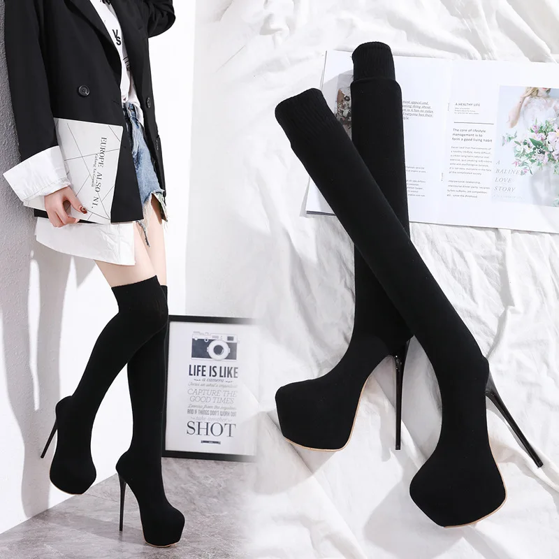 New Fashion High Heel 16cm Ove - مراجعة Street Fashion Lady وسعره