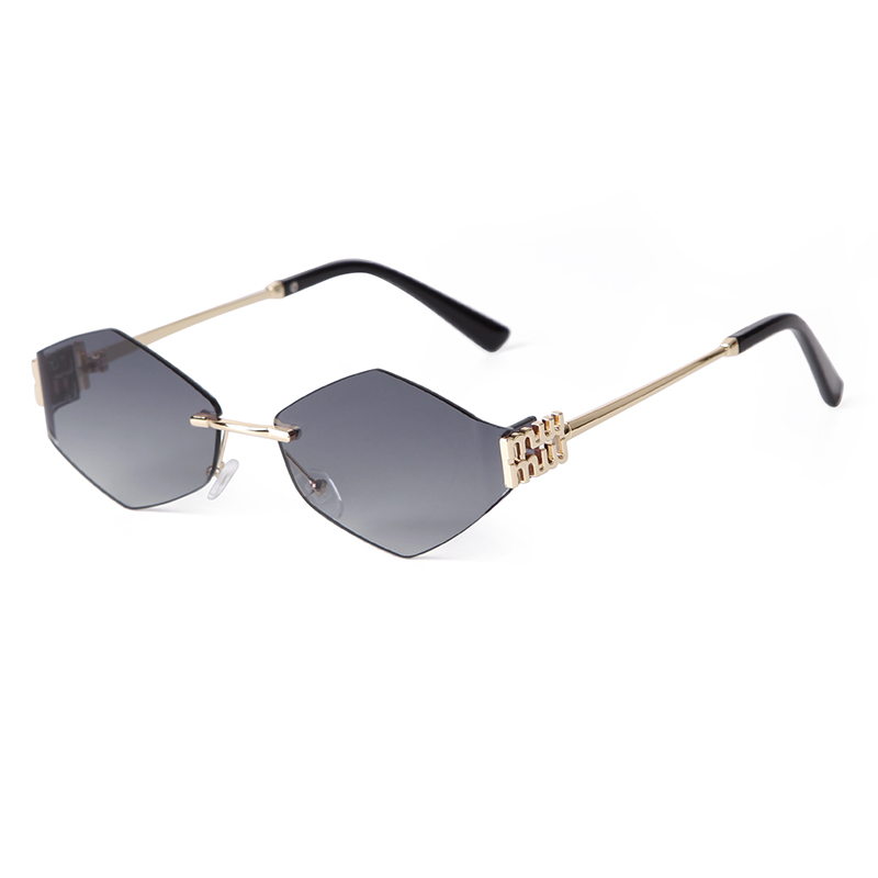 Trend Hexagon Rimless Sunglass - مراجعة Street Fashion China Models وسعره