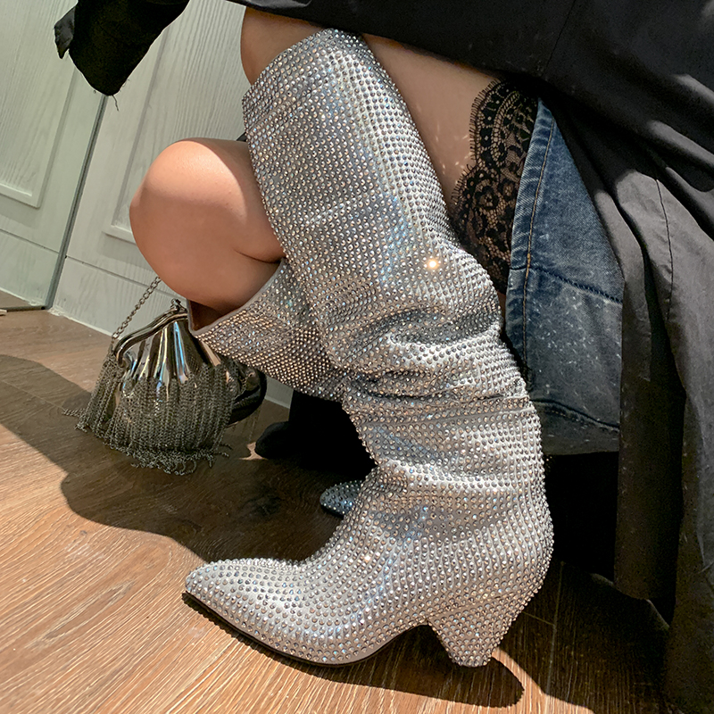 Fashion Spike Heels Crystal Lo - مراجعة Street Fashion Lady وسعره
