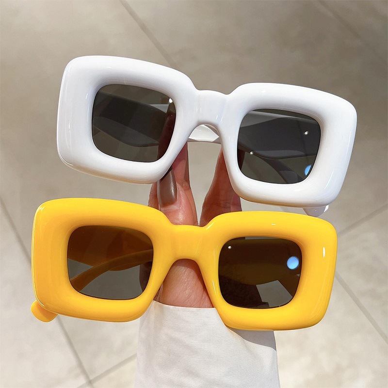 New Women Square Sunglasses Fe - مراجعة Street Fashion Photo وسعره