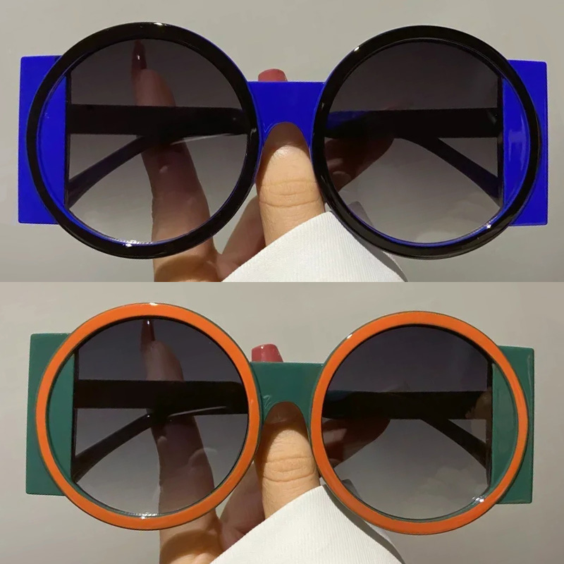 Round Sunglasses Fashion Beach - مراجعة Street Fashion Photo وسعره
