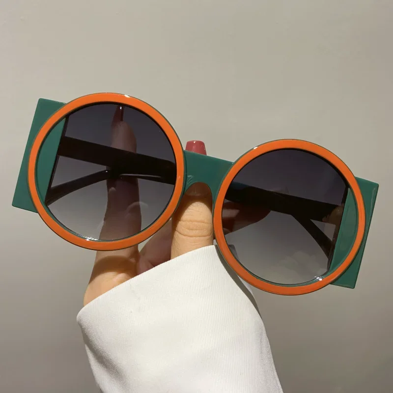 Round Sunglasses Fashion Beach - مراجعة Street Fashion Photo وسعره