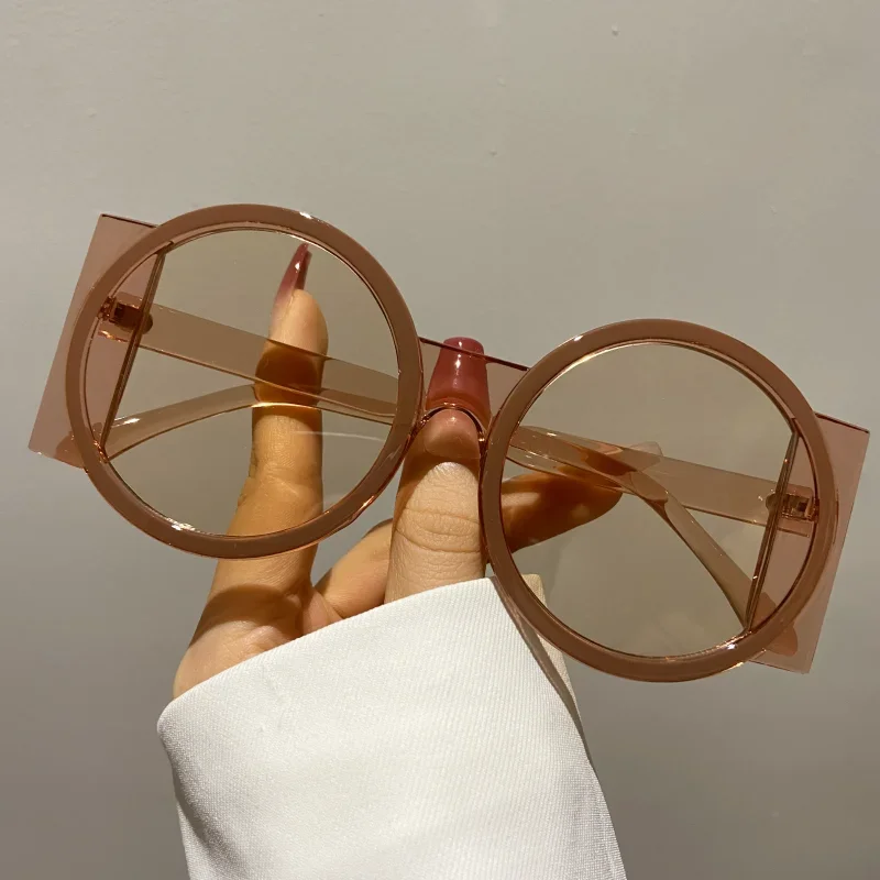 Round Sunglasses Fashion Beach - مراجعة Street Fashion Photo وسعره