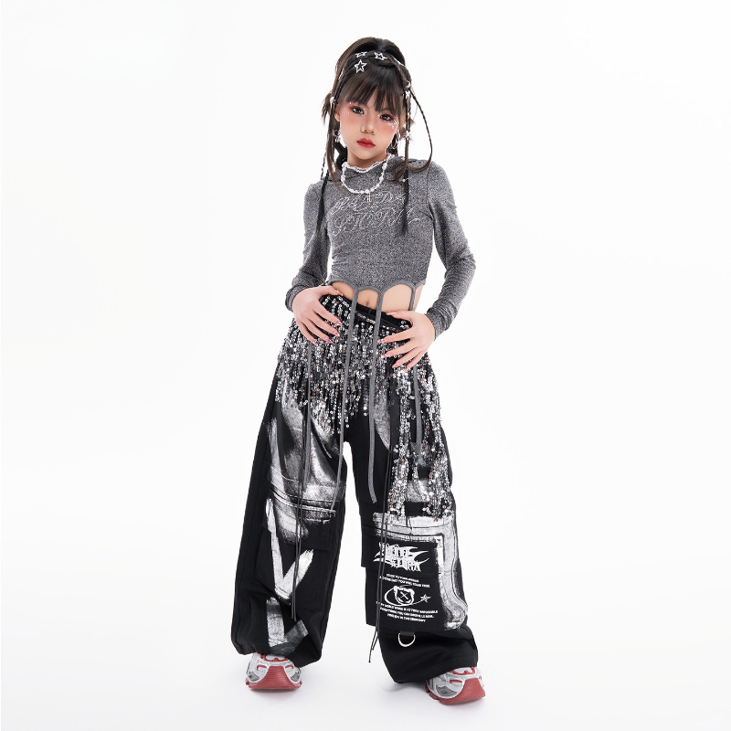 Girls Hip Hop Dance Clothing S - مراجعة Street Fashion Dance وسعره