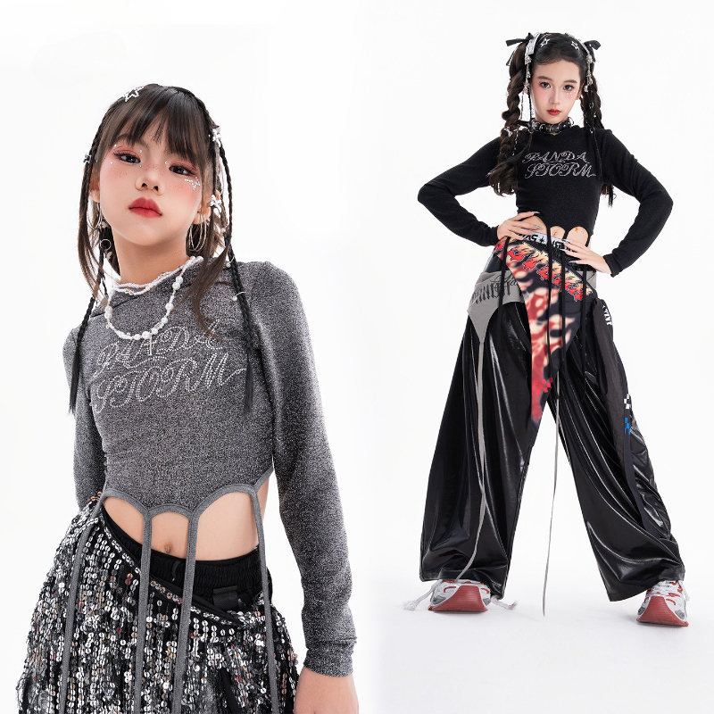 Girls Hip Hop Dance Clothing S - مراجعة Street Fashion Dance وسعره