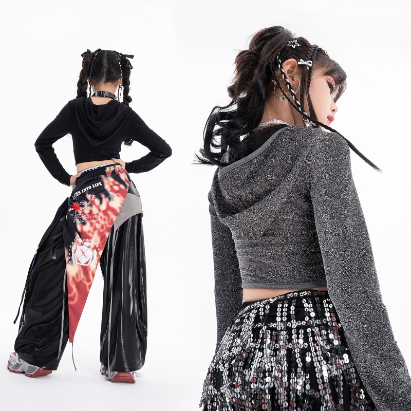 Girls Hip Hop Dance Clothing S - مراجعة Street Fashion Dance وسعره