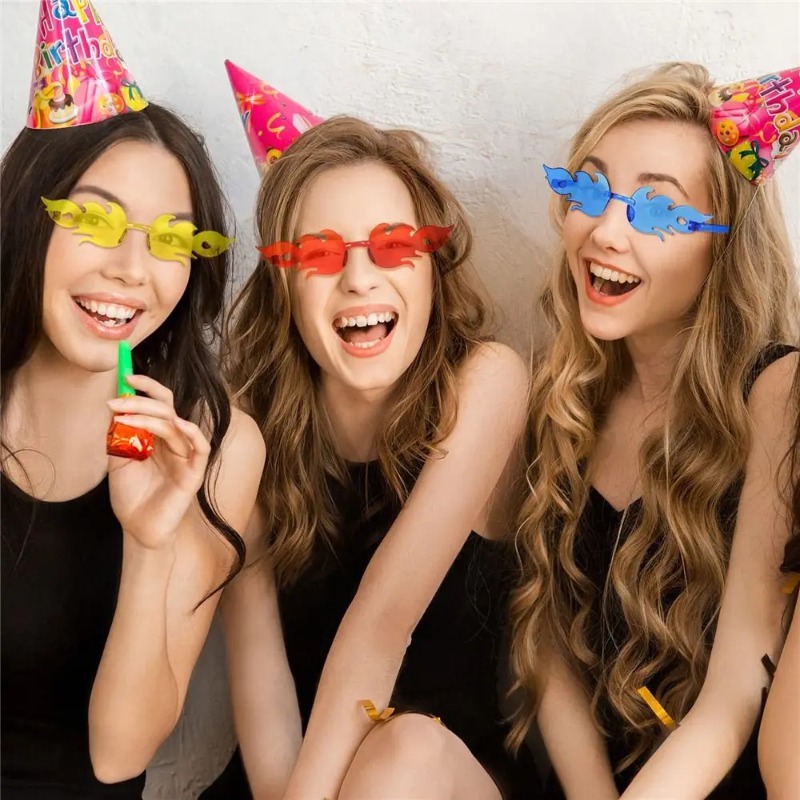 Fire Flame Sunglasses Women De - مراجعة Street Fashion Glasses وسعره