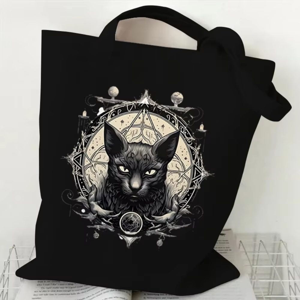 Halloween Gothic-style Dark Ca - مراجعة Tote Bag Canvas Print وسعره