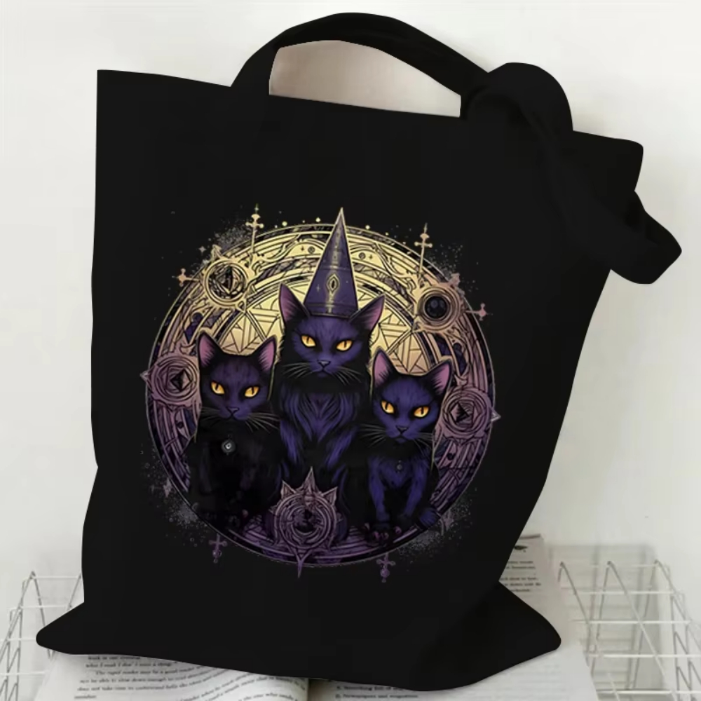 Halloween Gothic-style Dark Ca - مراجعة Tote Bag Canvas Print وسعره