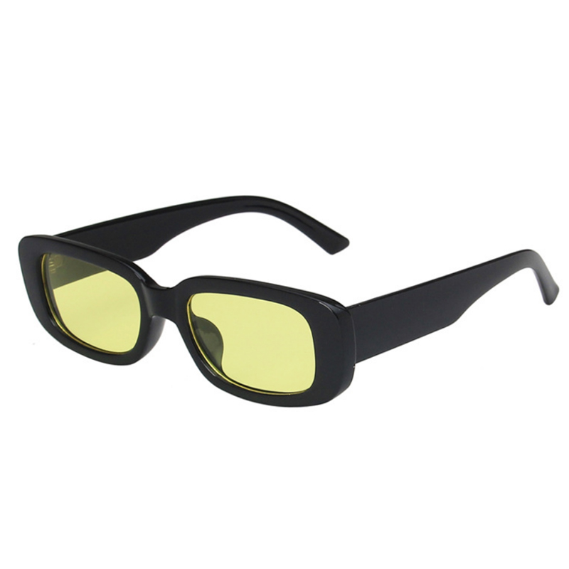 1/4pcs New Small Square Sungla - مراجعة Street Fashion Glasses وسعره