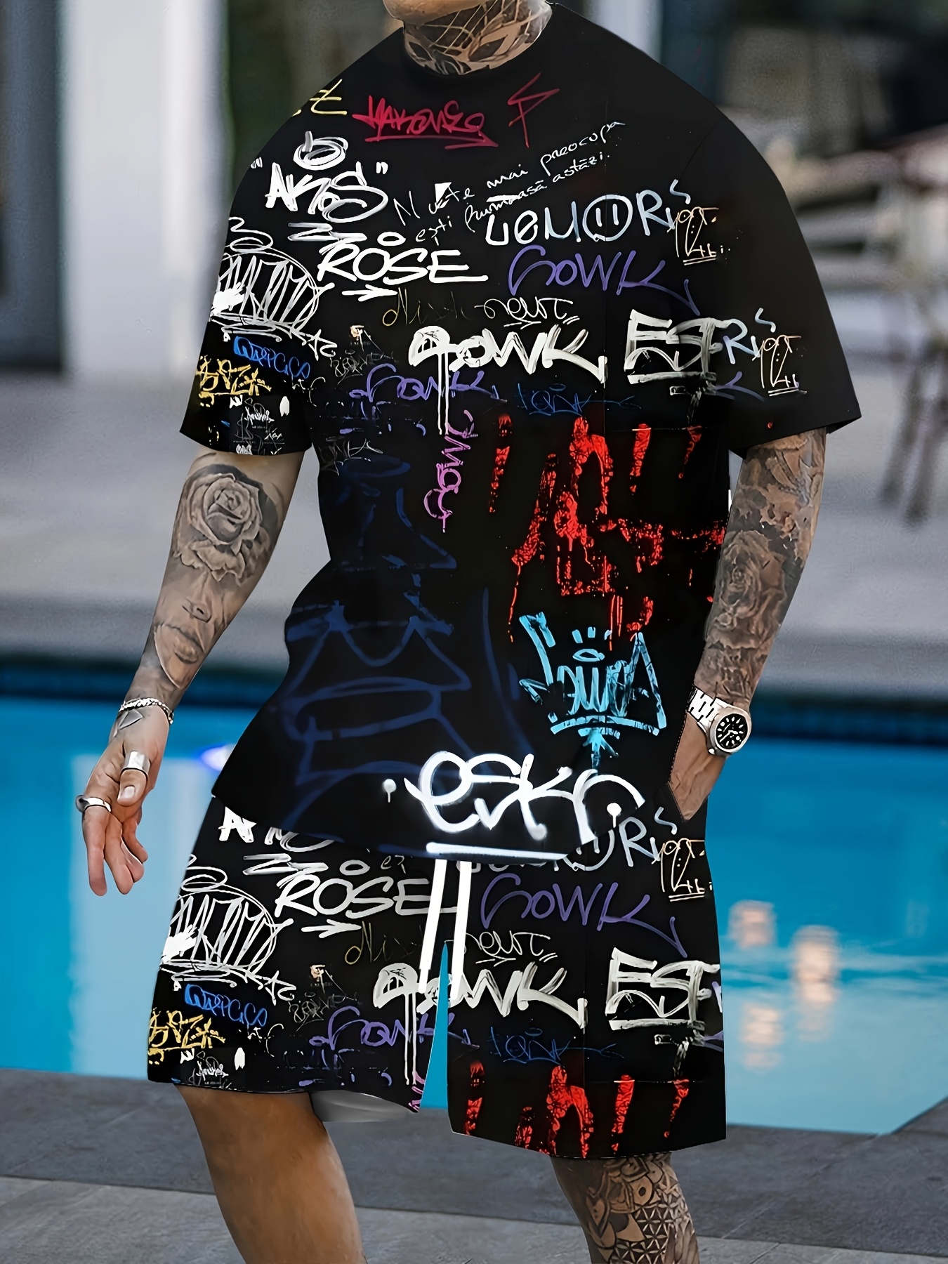 2026 Summer New Men's Short-Sl - مراجعة Street Fashion For 2026 وسعره