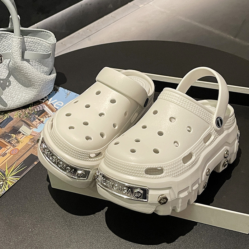 New Paris EVA hole shoes punk  - مراجعة Street Fashion In Paris وسعره