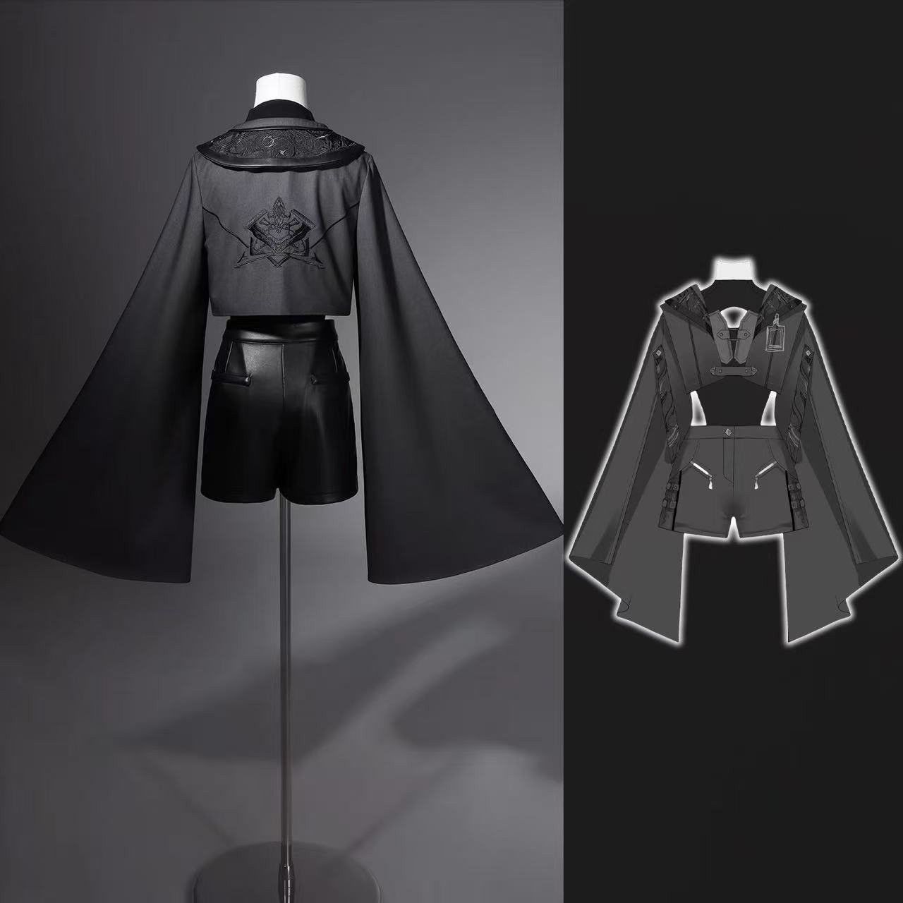 Dark Black Gothic Costume Wome - مراجعة Street Fashion In Chinese وسعره