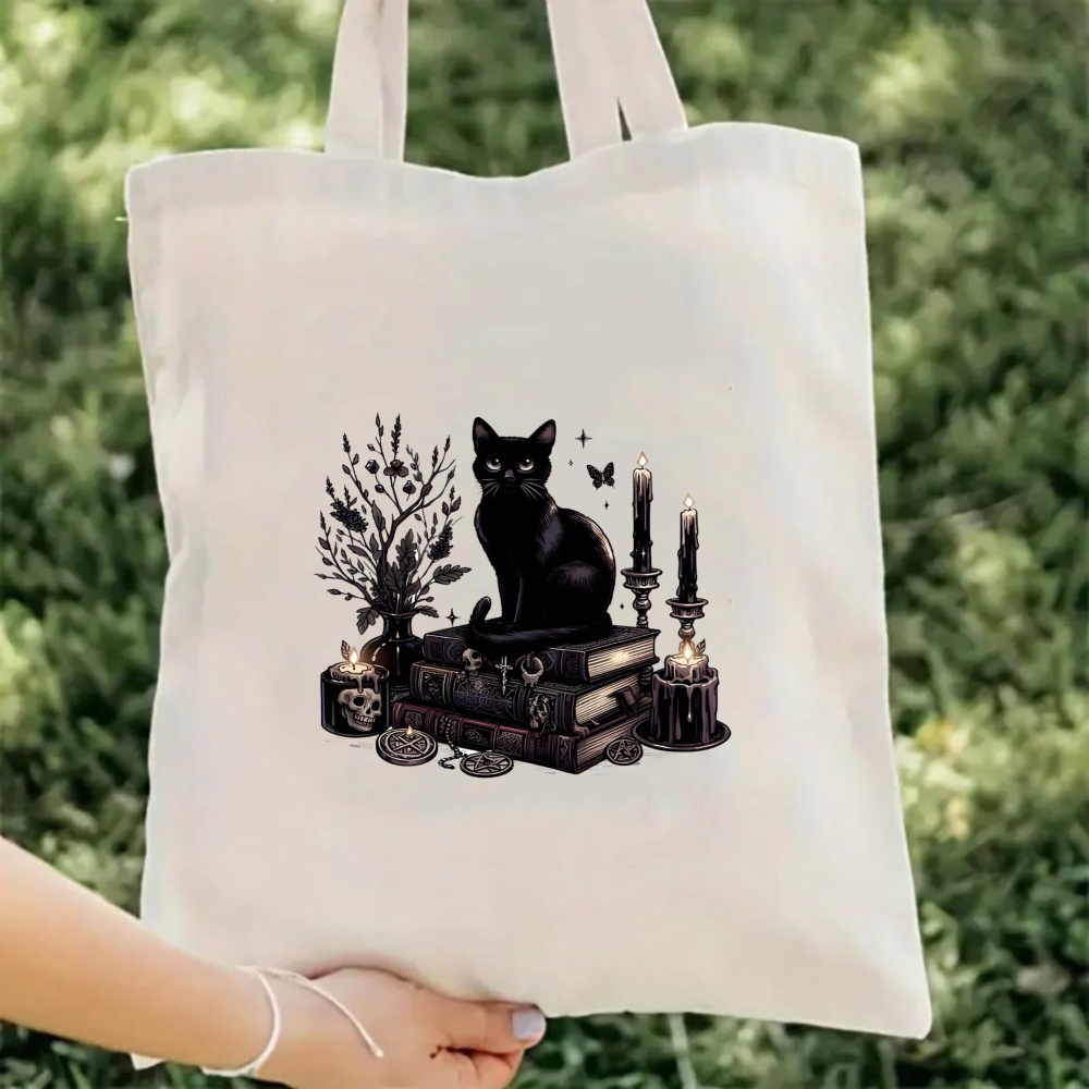 Minimalist Cat Collage Canvas  - مراجعة Tote Bag Canvas Print وسعره