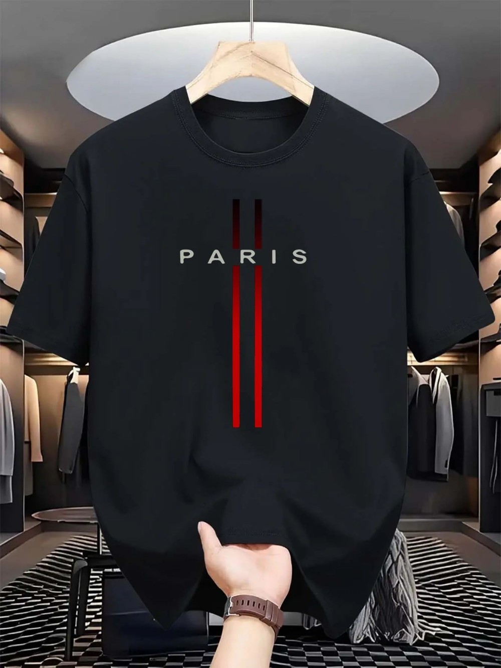 Paris Letter 3D print sport Qu - مراجعة Street Fashion In Paris وسعره