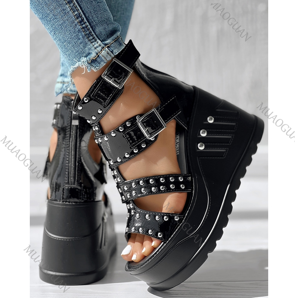Fashion Women Peep Toe Black S - مراجعة Street Fashion Lady وسعره