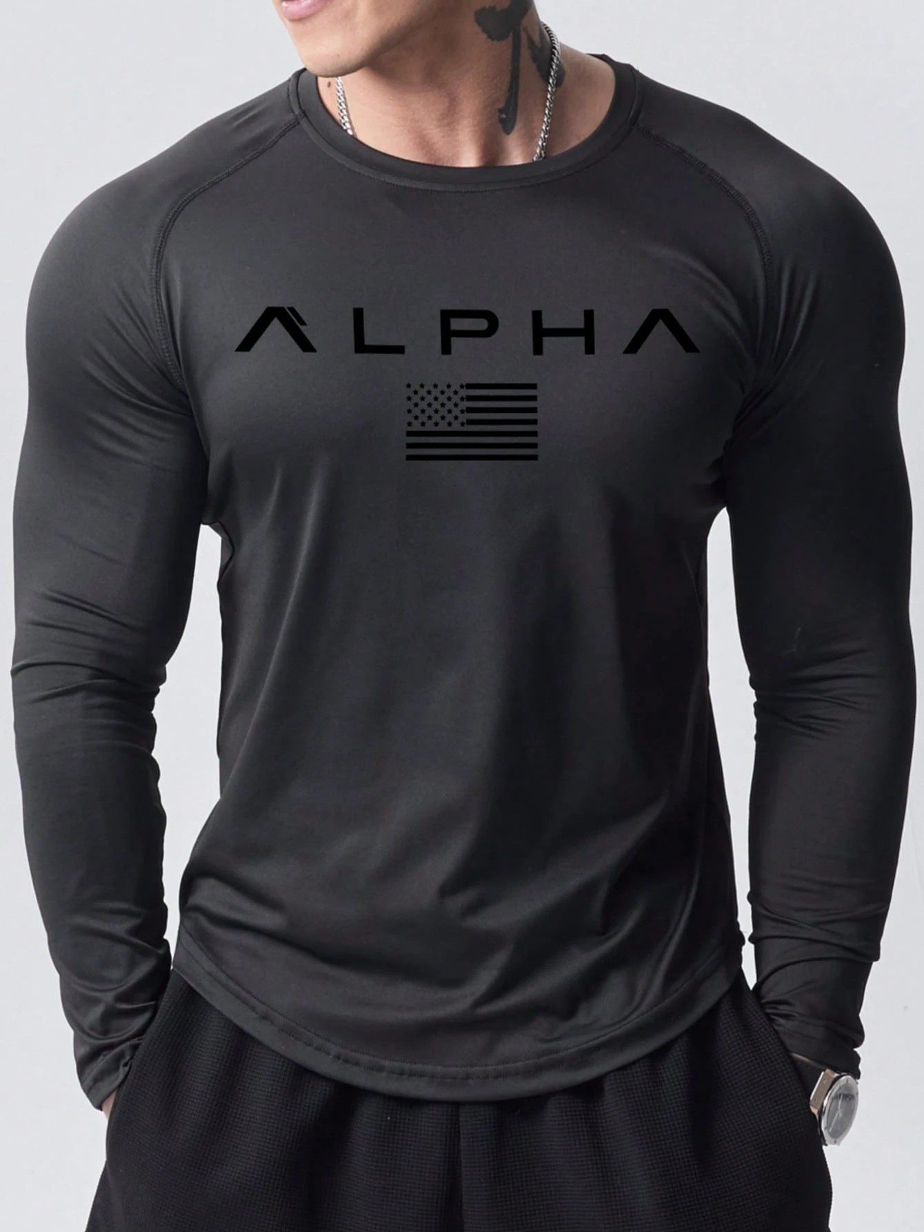New men's long-sleeved T-shirt - مراجعة Street Fashion China وسعره