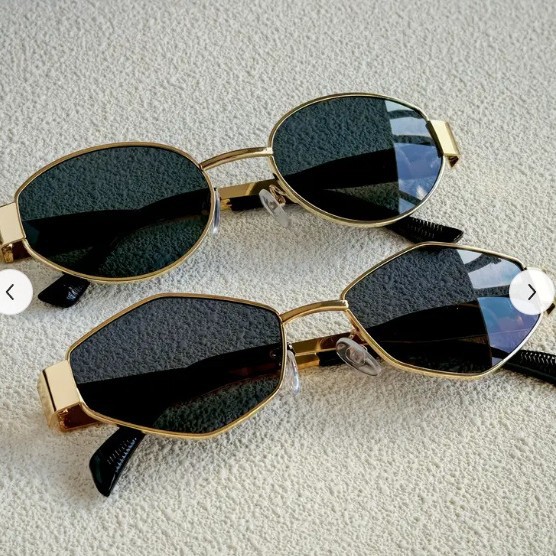 Trendy Round Frame Metal Sungl - مراجعة Street Fashion Glasses وسعره