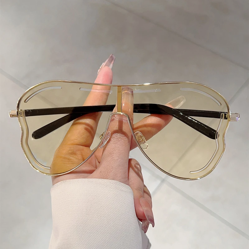 New Pilot Sunglasses Fashion O - مراجعة Street Fashion Glasses وسعره