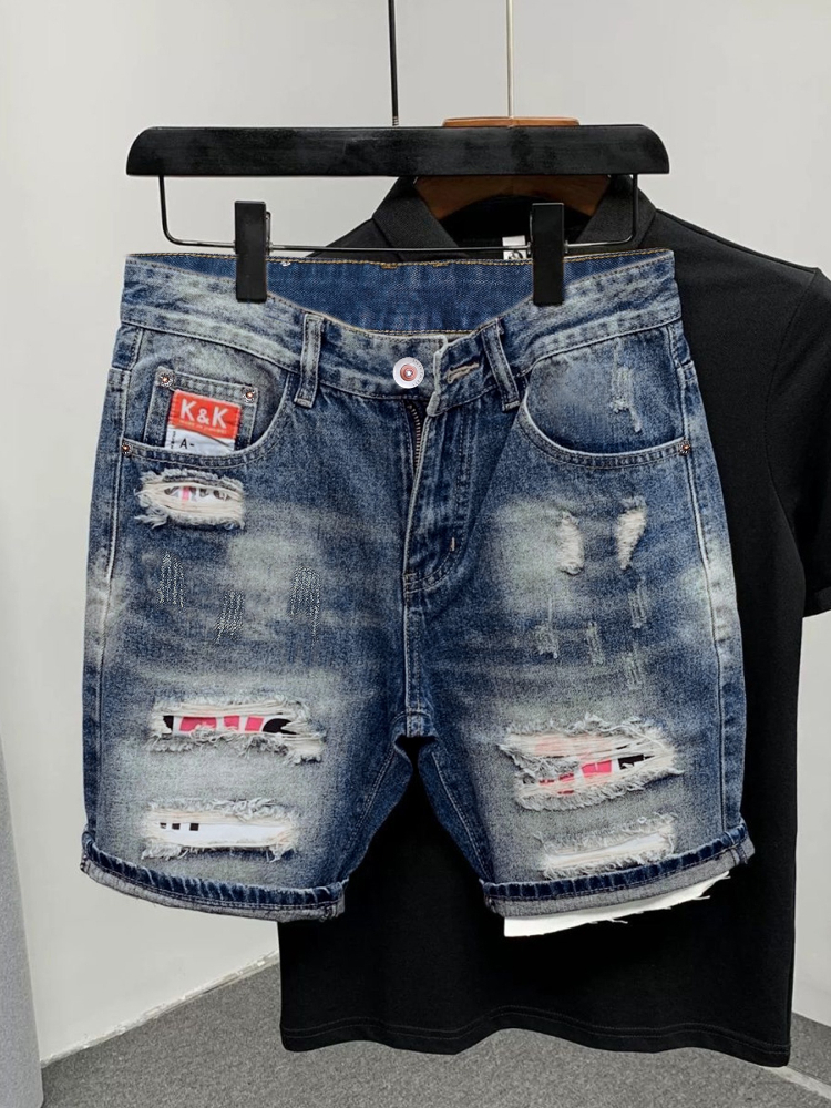 2026 Summer Ripped Straight Me - مراجعة Street Fashion Luxury وسعره