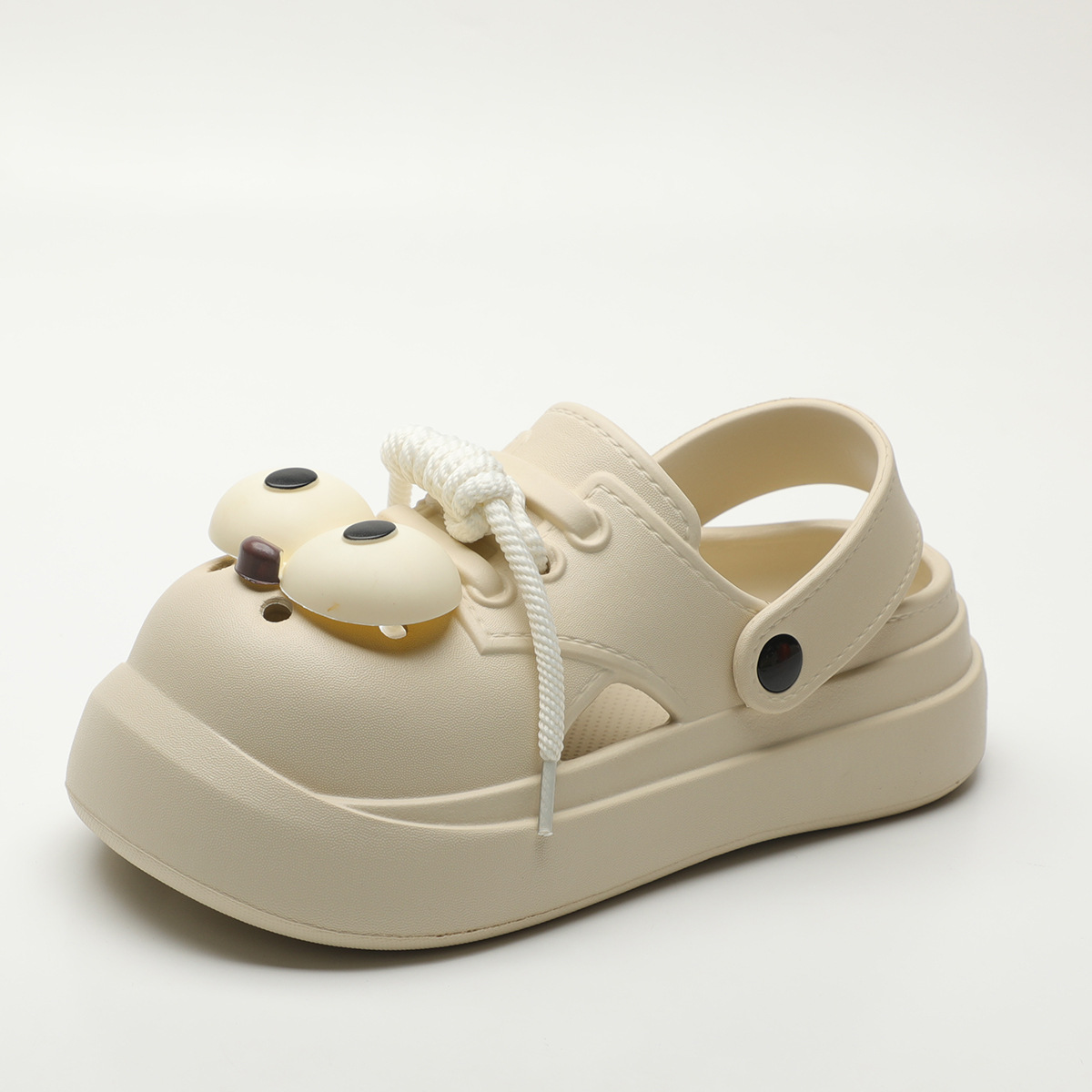 Cute DIY Big Eyes Fashion Clog - مراجعة Street Fashion Female وسعره