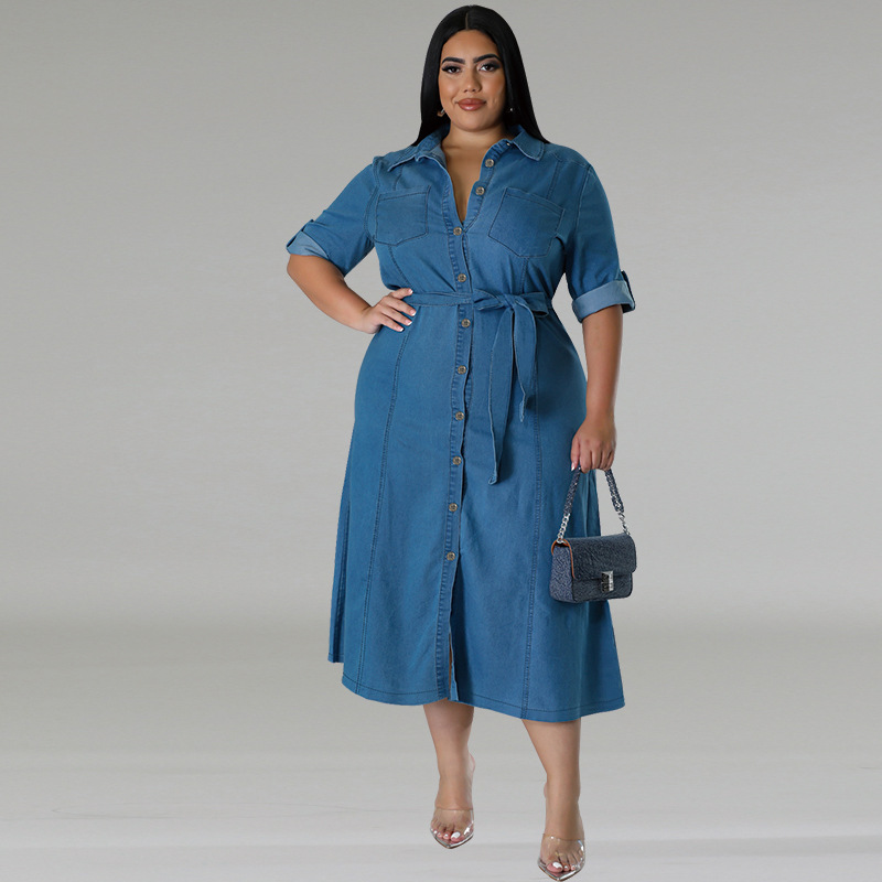 Street Trend Plus-size Women D - مراجعة Street Fashion Denim وسعره