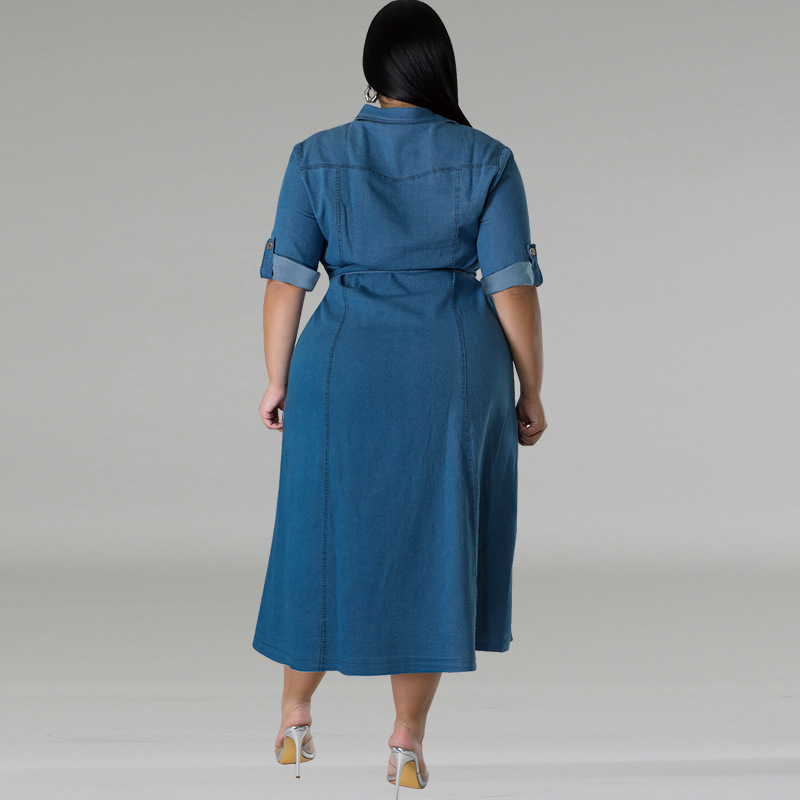Street Trend Plus-size Women D - مراجعة Street Fashion Denim وسعره