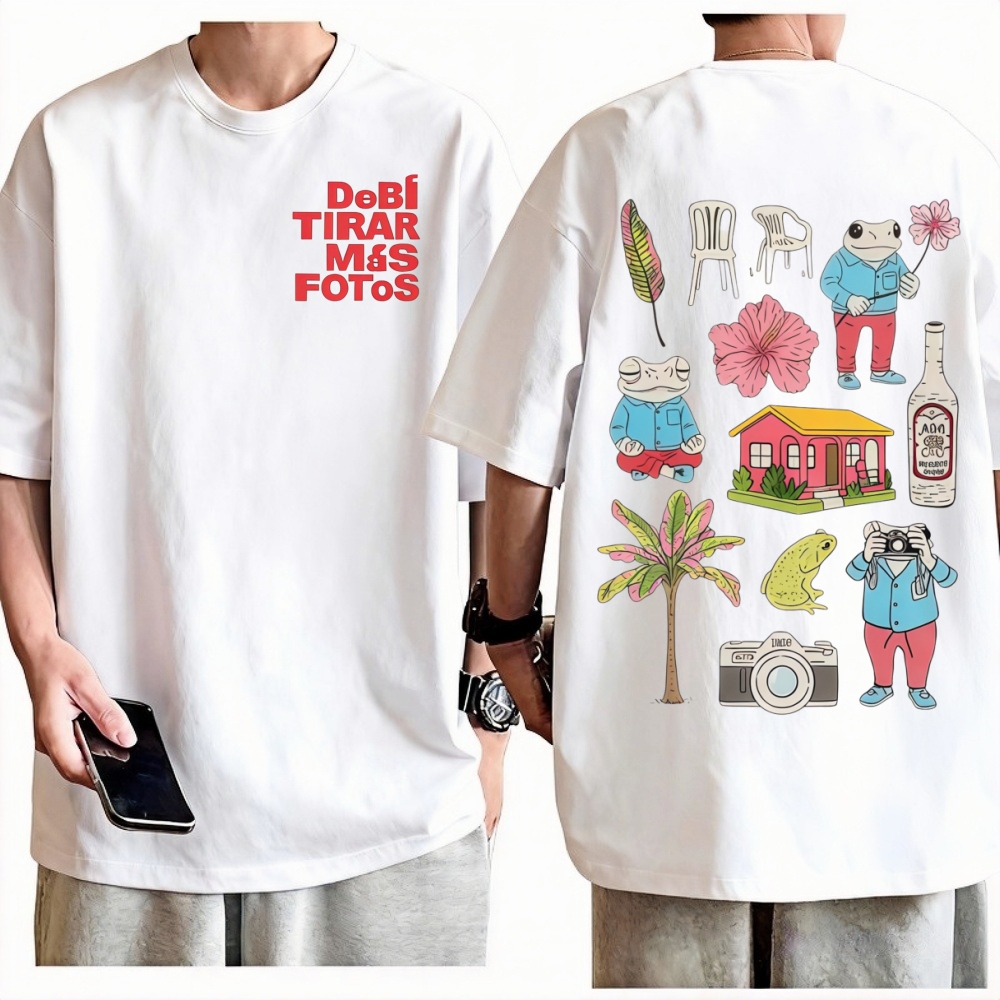 Rapper Bad Bunny T-shirt Debi  - مراجعة Foto Street Fashion وسعره