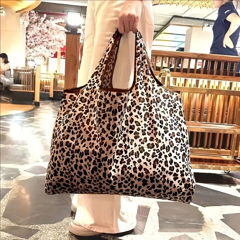 Women's Leopard-Print Large Ca - مراجعة Tote Bag Canvas Print وسعره