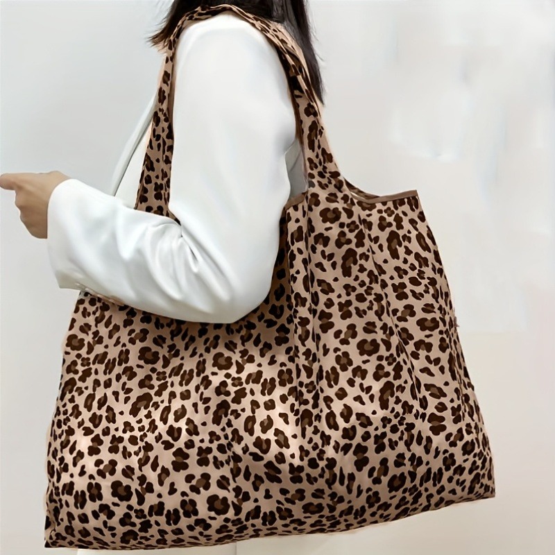 Women's Leopard-Print Large Ca - مراجعة Tote Bag Canvas Print وسعره